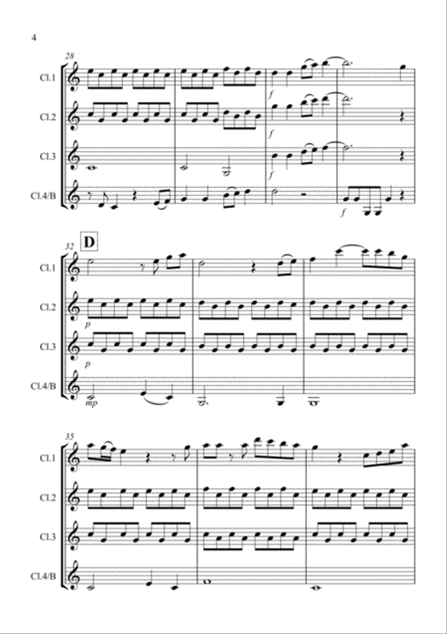 Hey Jude Hey Jude Clarinet Solo scores gallery preview page 4