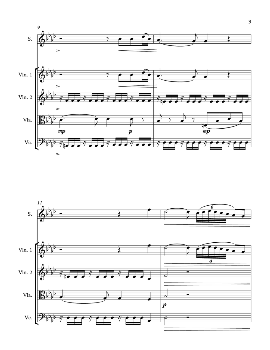 O del mio dolce ardor O del mio dolce ardor Chamber Orchestra scores gallery preview page 3