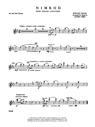 Nimrod (from Elgar's Variations): Flute