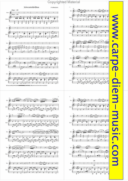 Scherzetto fur Oboe & Klavier