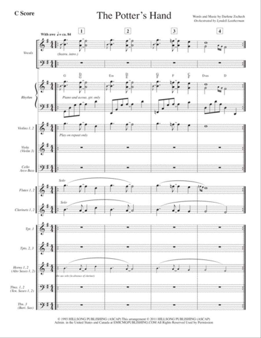 The Potter's Hand Voice scores gallery preview page 1
