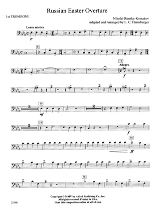 Russian Easter Overture: 1st Trombone