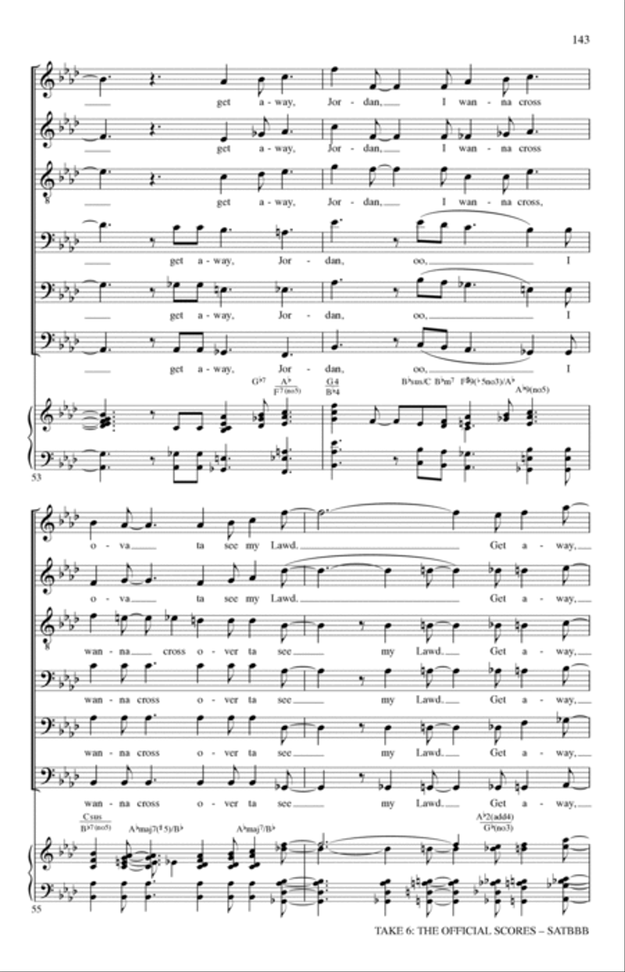 Get Away Jordan A Cappella scores gallery preview page 14
