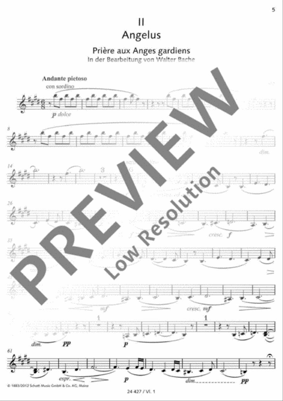 Angelus! Violin scores gallery preview page 6