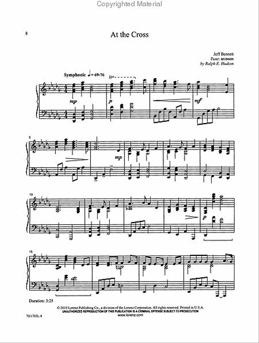 From the Cross to the Sky Piano Solo scores gallery preview page 2
