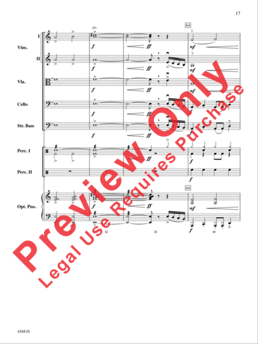Secret Agent Sugar Plum String Orchestra scores gallery preview page 17