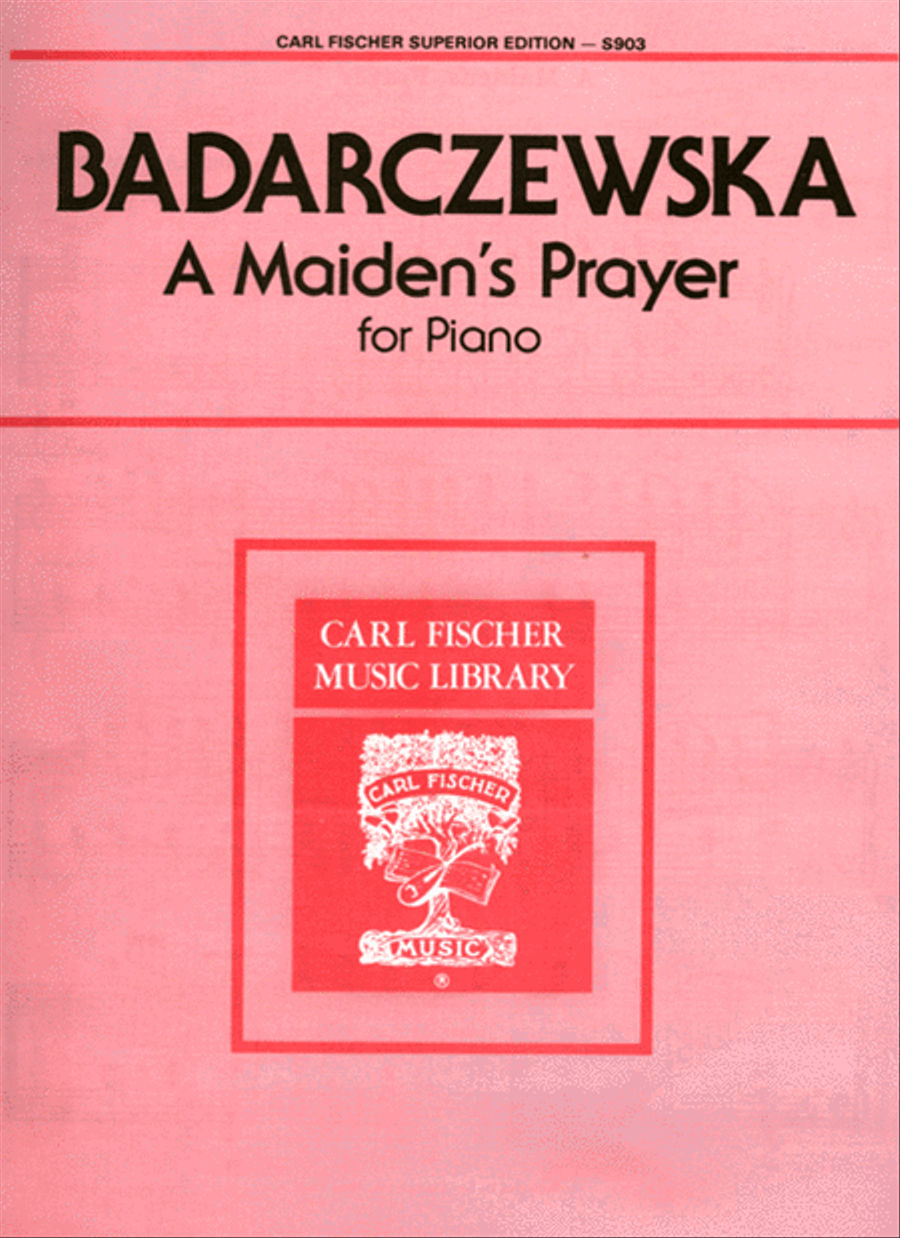 A Maiden's Prayer For Piano