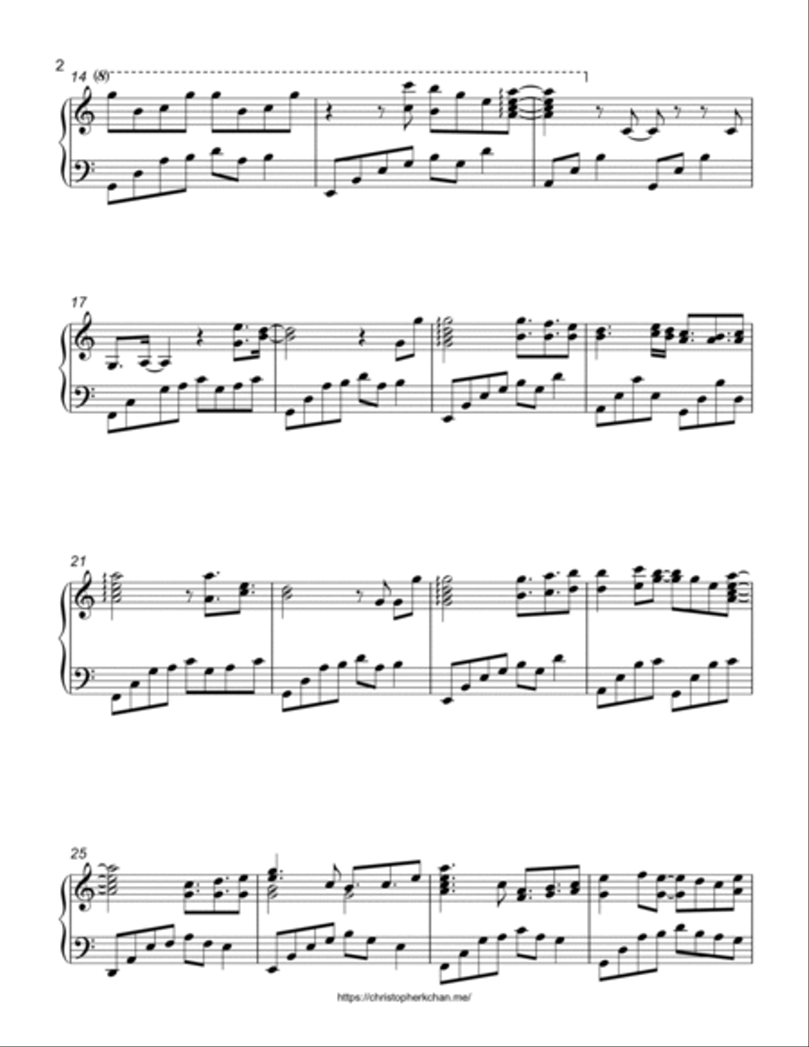 Stickerbush Symphony Piano Solo scores gallery preview page 2