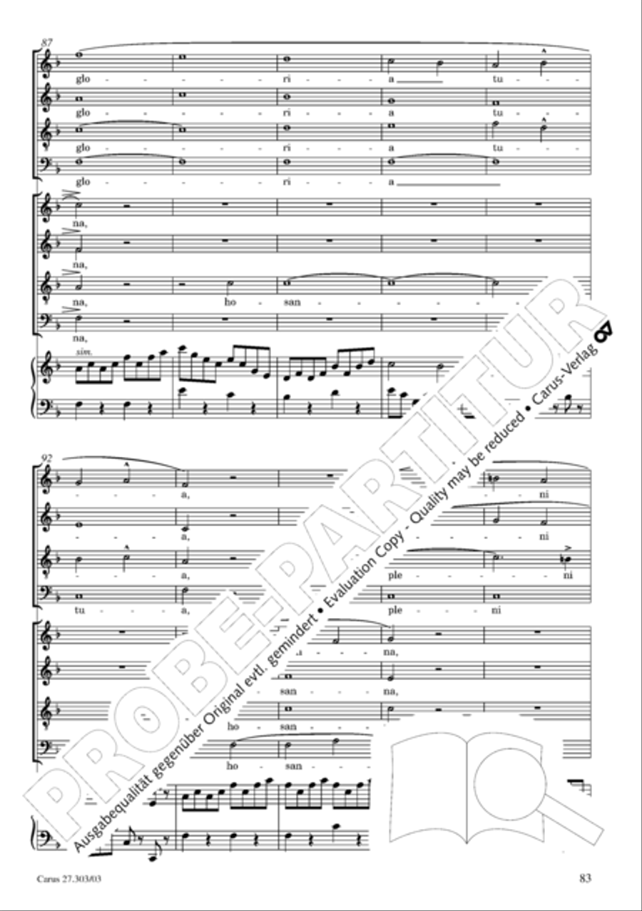 Messa da Requiem 4-Part scores gallery preview page 84