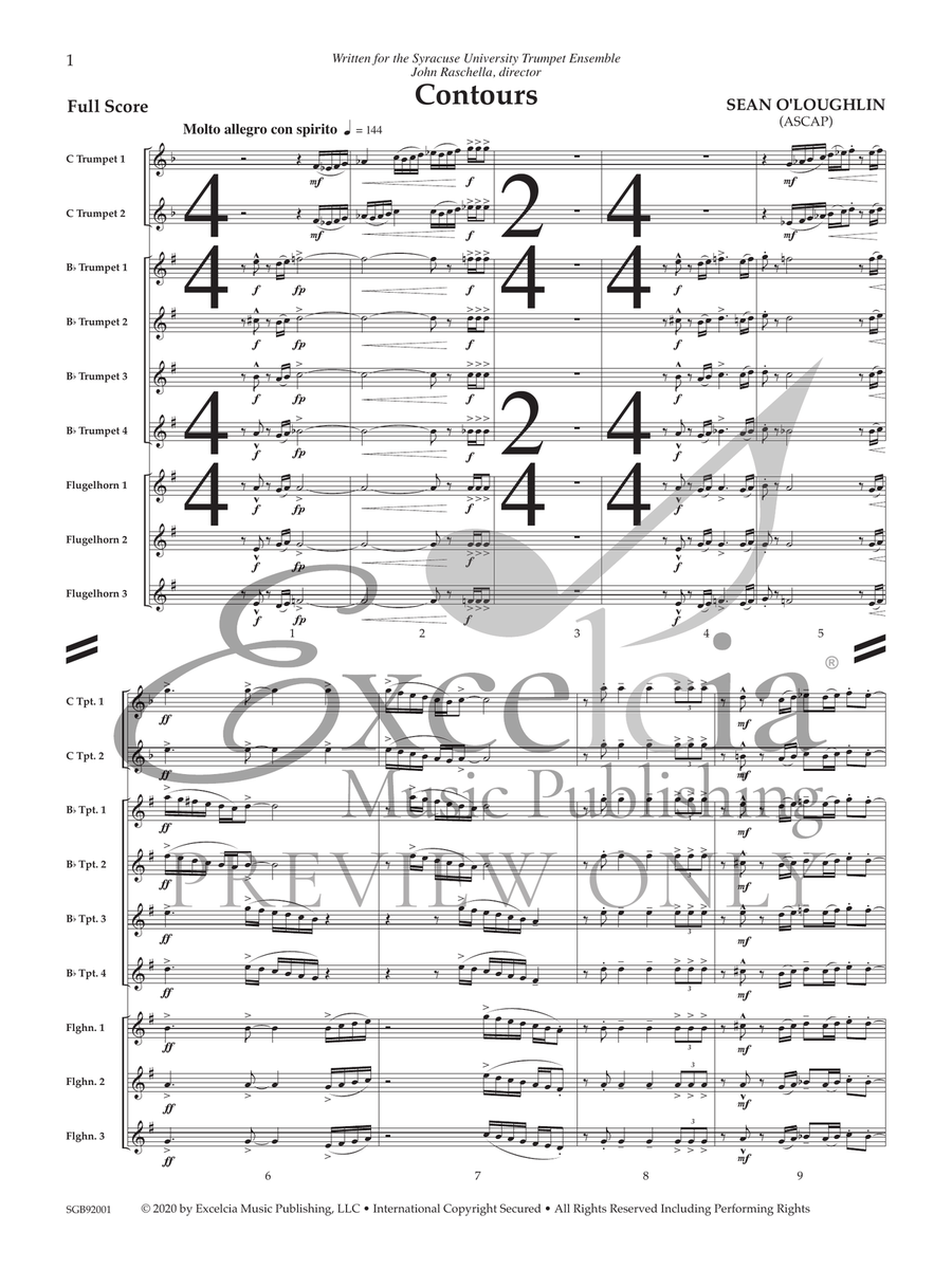 Contours Contours Brass Ensemble scores gallery preview page 2