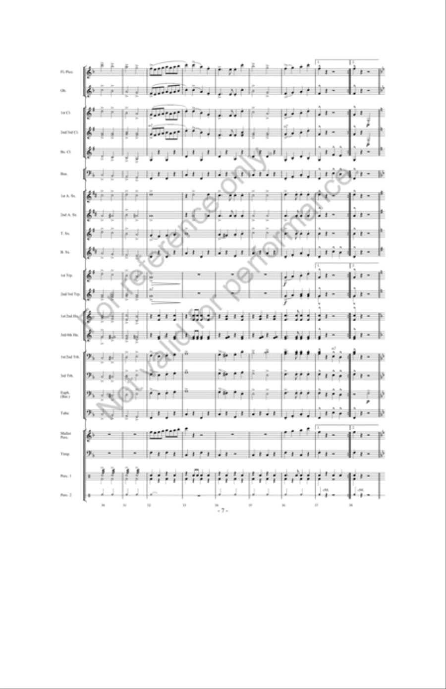March Jubilee March Jubilee Concert Band scores gallery preview page 6