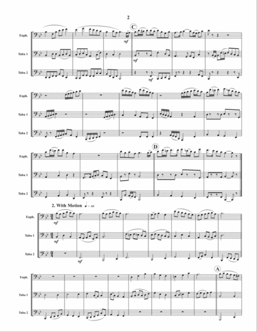 10 Trios for Euphonium and Two Tubas Brass Trio scores gallery preview page 3