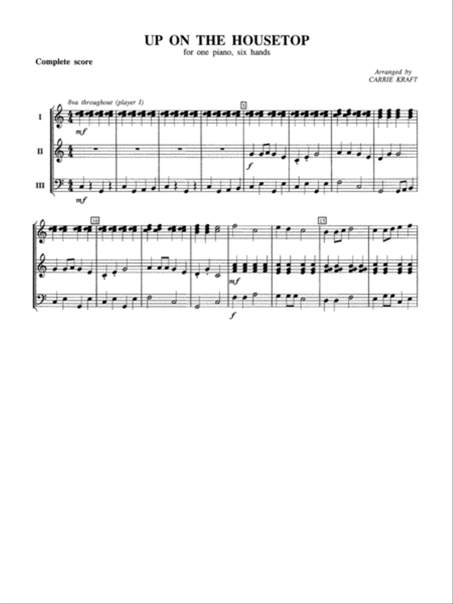 Up on the Housetop Small Ensemble scores gallery preview page 2