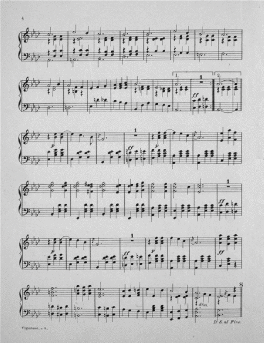Vigoroso. Waltz Piano Solo scores gallery preview page 3