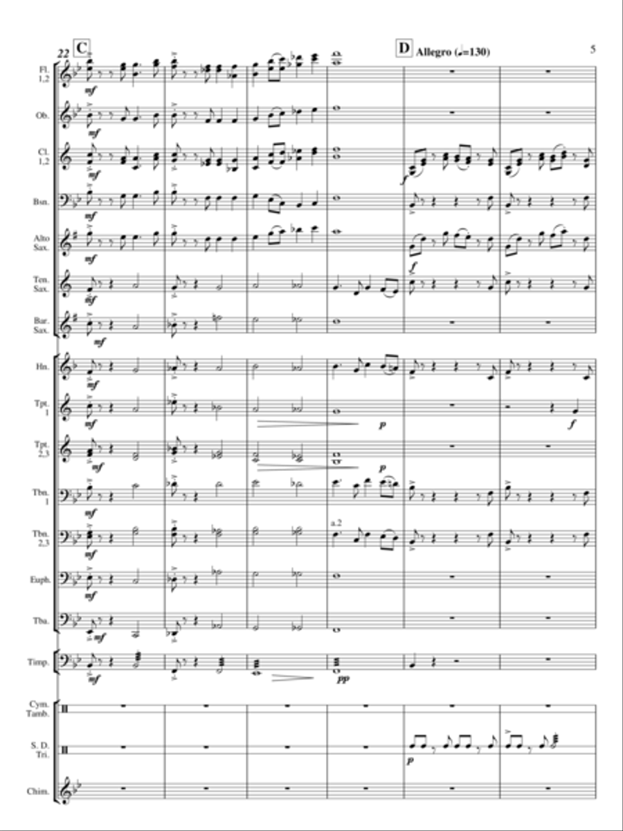 America the Beautiful Concert Band scores gallery preview page 5