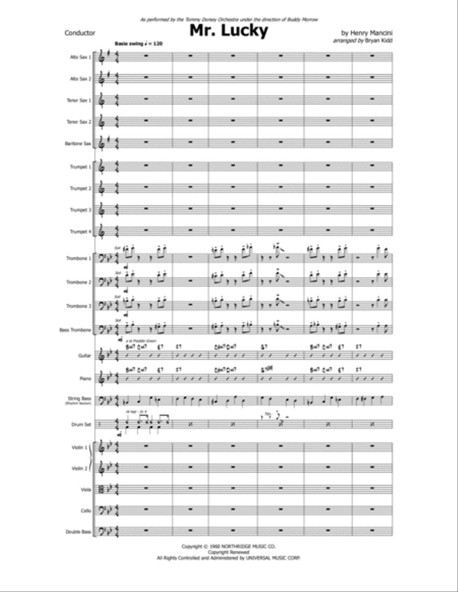 Mr. Lucky Jazz Ensemble scores gallery preview page 3