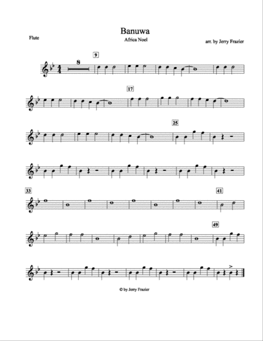 Banuwa Banuwa Concert Band scores gallery preview page 6