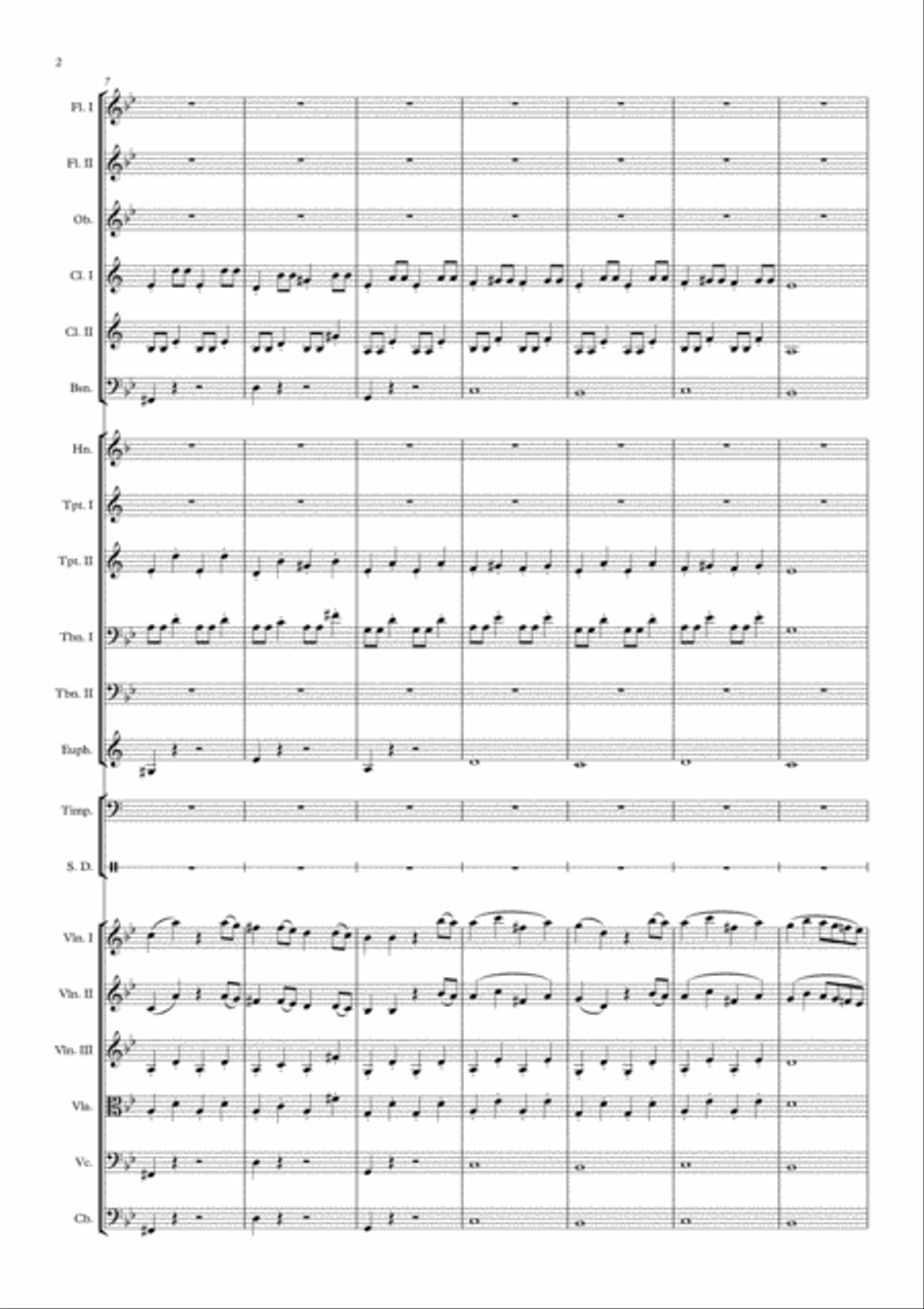 Symphony No. 40 in G Minor (abridged) Full Orchestra scores gallery preview page 2