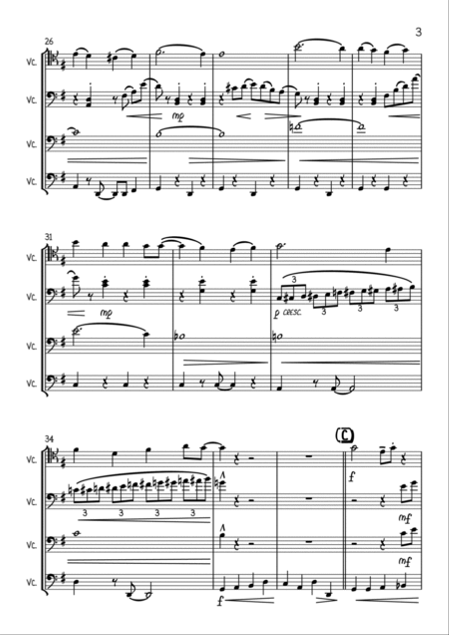L-O-V-E String Quartet scores gallery preview page 3