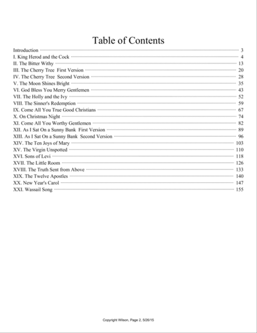 English Folk-Carols, Cecil J. Sharp Collection Brass Quintet scores gallery preview page 2