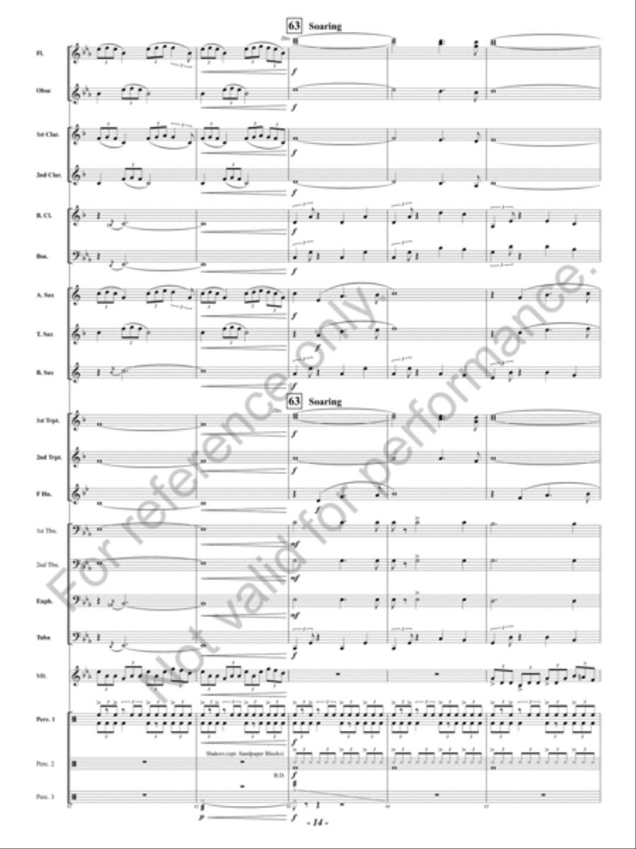 Celtic Holy Night Concert Band scores gallery preview page 15