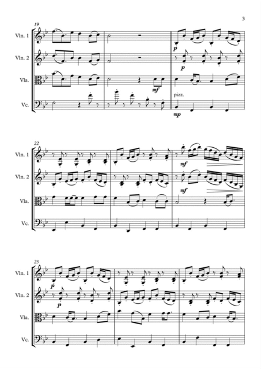 Wildflowers Wildflowers String Quartet scores gallery preview page 3