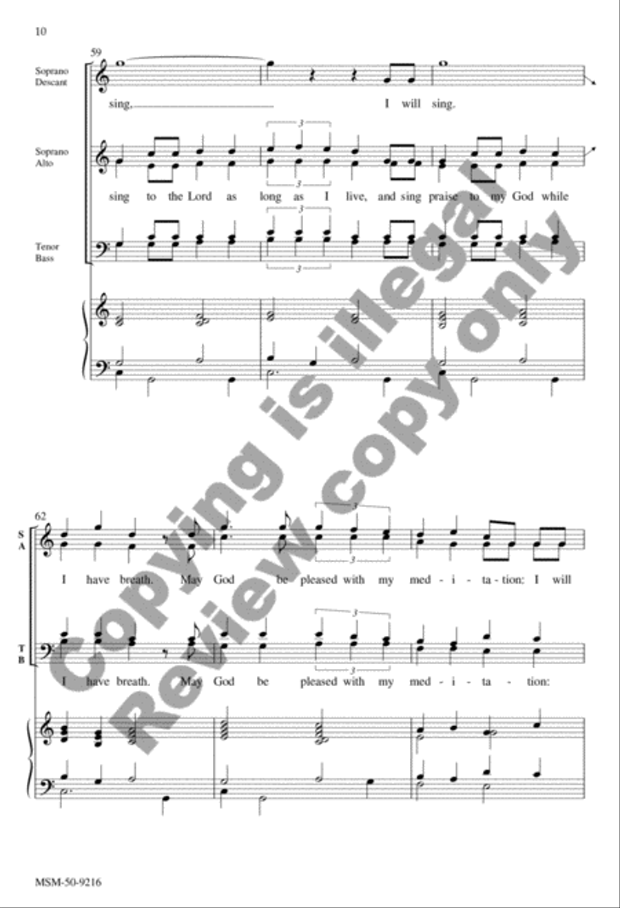O Lord, How Manifold Are Your Works 4-Part scores gallery preview page 21
