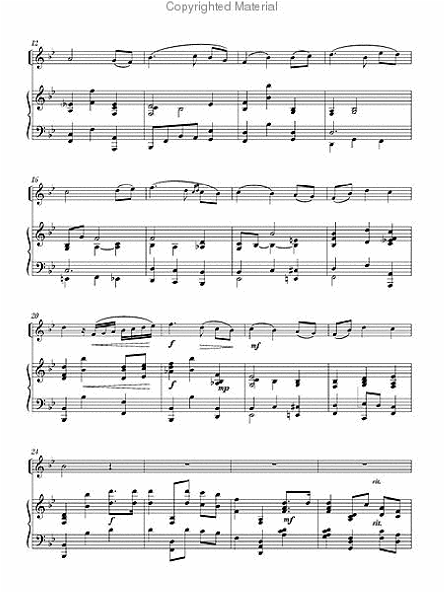 His Eye Is on the Sparrow Flute Solo scores gallery preview page 3