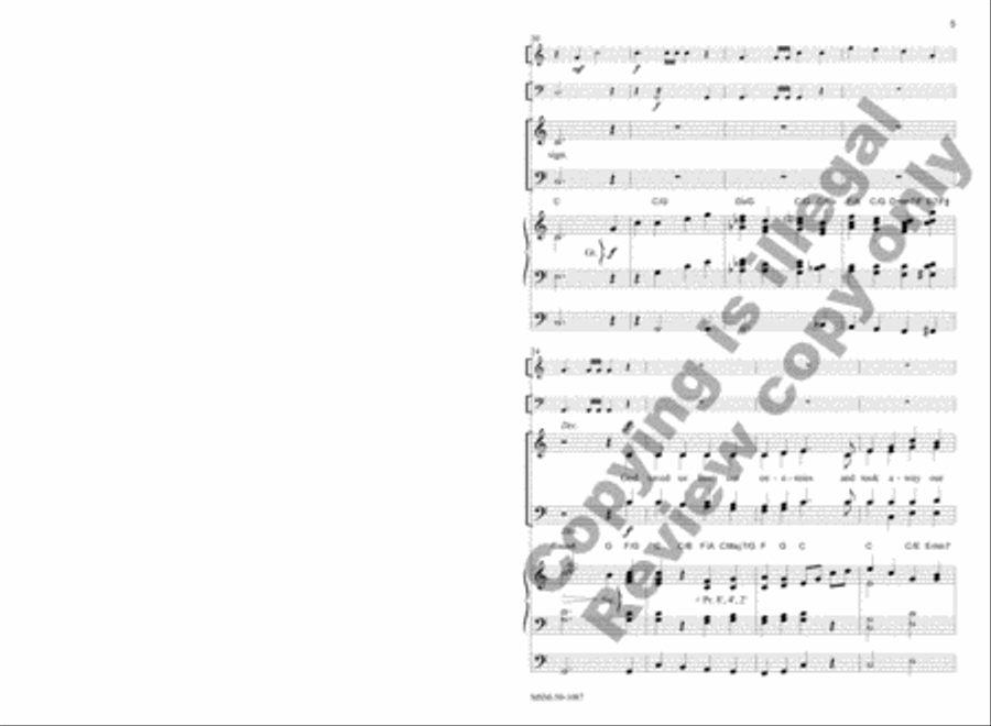 Canticle of Zechariah Canticle of Zechariah 4-Part scores gallery preview page 5