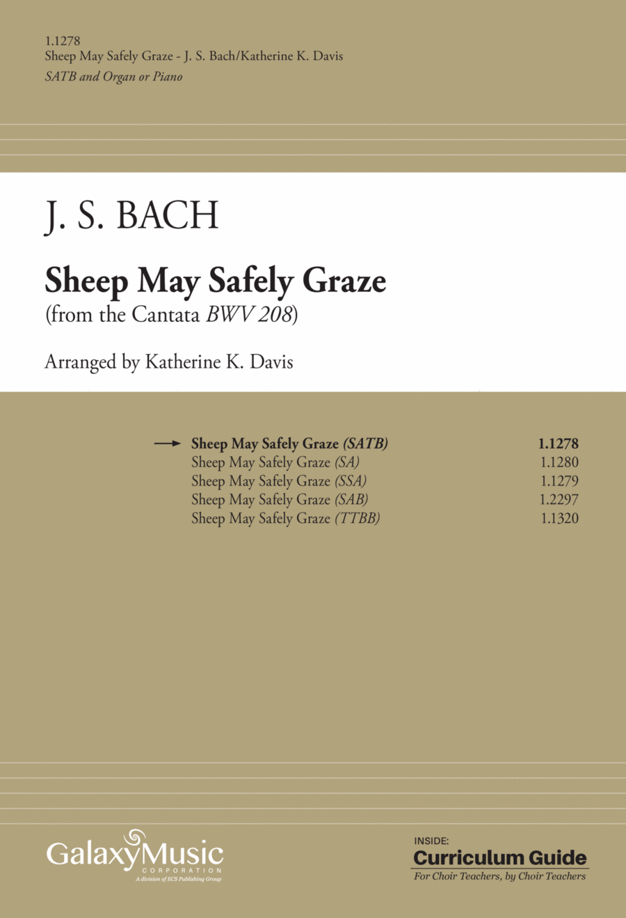 Sheep May Safely Graze Sheep May Safely Graze 4-Part scores gallery preview page 1