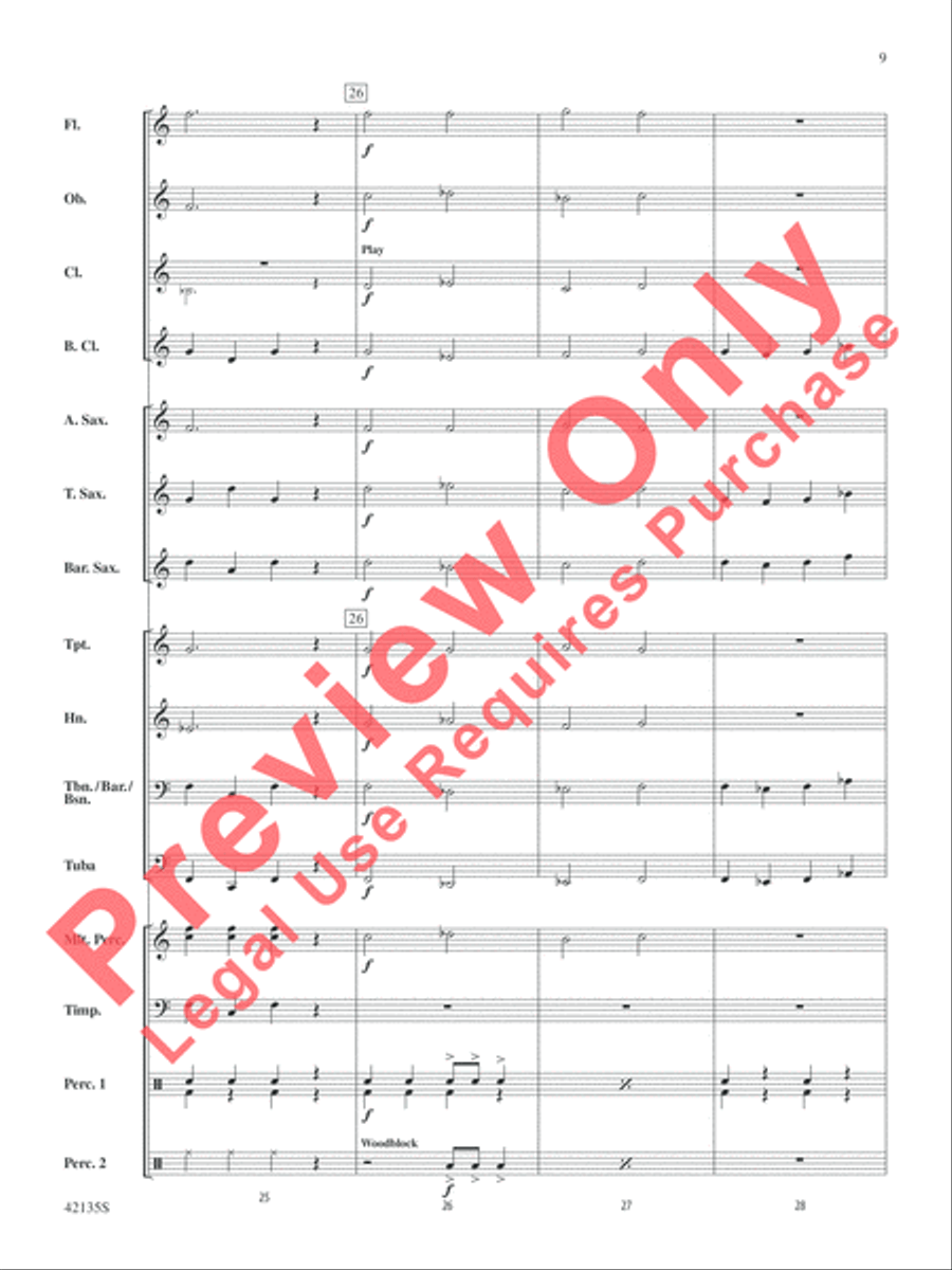 Code of Hammurabi Concert Band scores gallery preview page 10