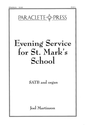 Book cover for Evening Service for Saint Mark's School