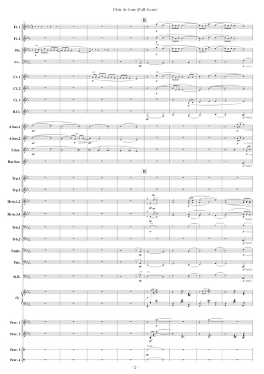 Clair de Lune (Moonlight) [Arrangement for concert band] - Score Only image number null