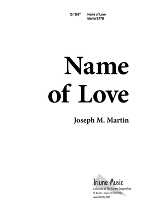 Book cover for Name of Love