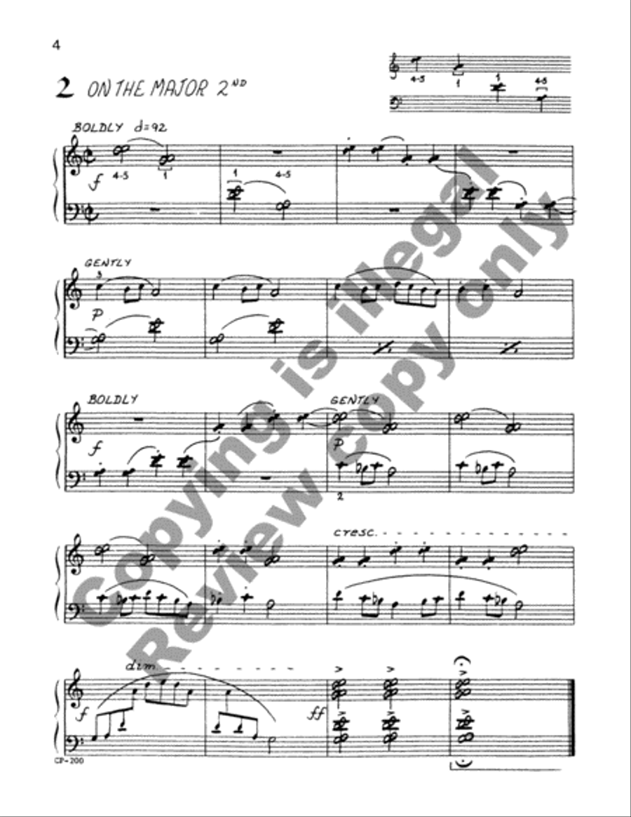 Twelve Little Etudes Piano Method scores gallery preview page 4