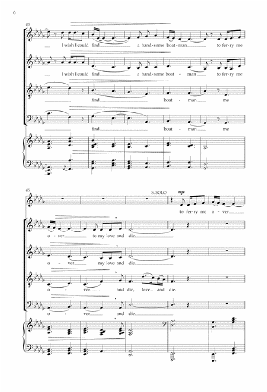 Carrickfergus from Danny Boy: Three Irish Ballads 4-Part scores gallery preview page 6
