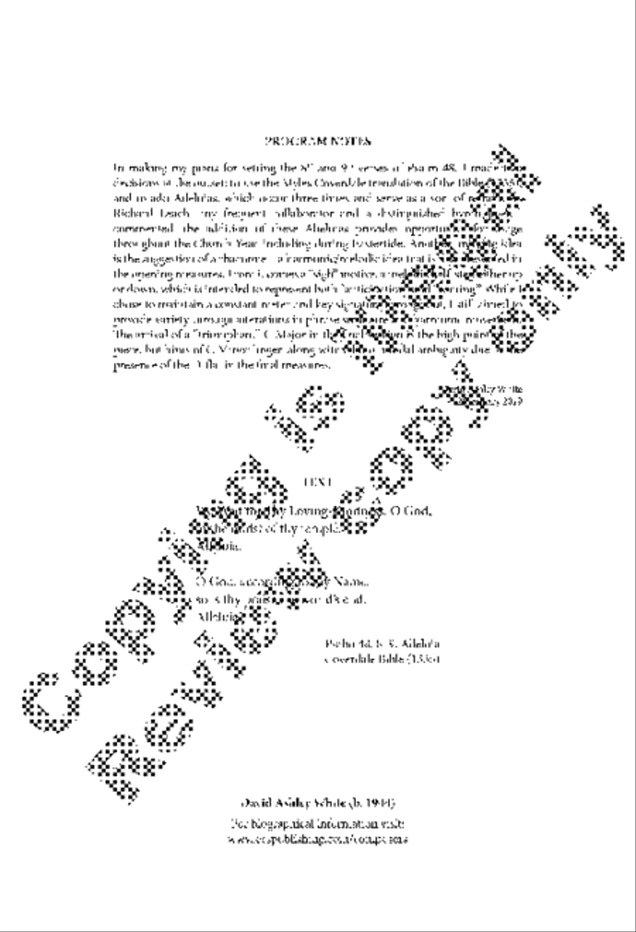 We Wait for Thy Loving-Kindness, O God 4-Part scores gallery preview page 2