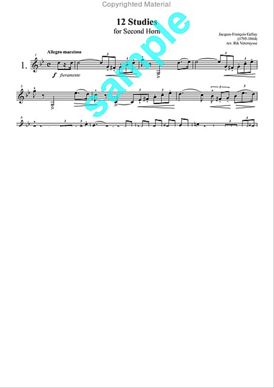 12 studies for horn School and Community scores gallery preview page 2