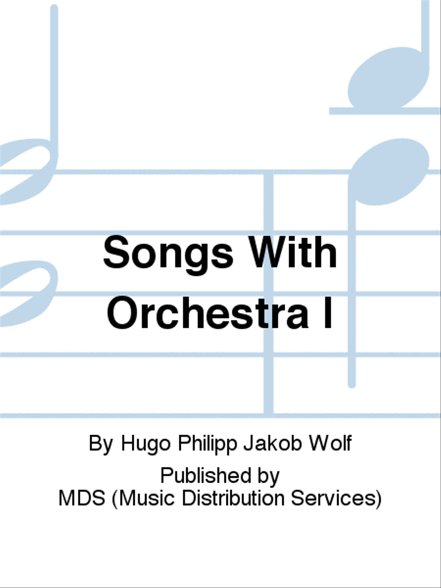 Songs with Orchestra I Orchestra scores gallery preview page 1