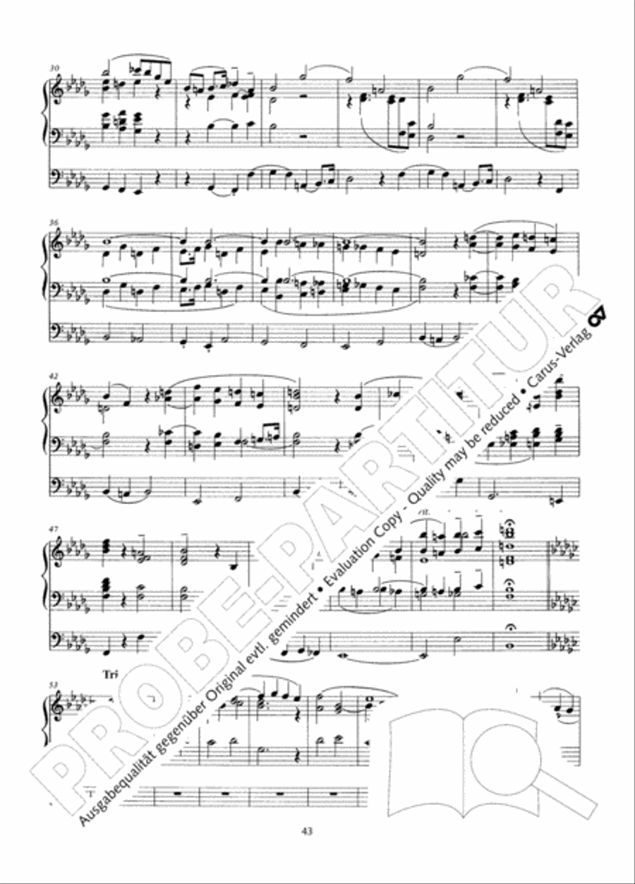 Zwolf Charakterstucke op. 156 Organ Solo scores gallery preview page 44