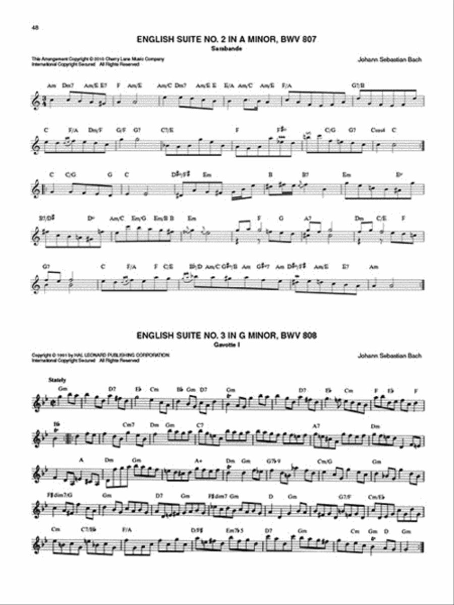 The Bach Fake Book Piano Solo scores gallery preview page 5