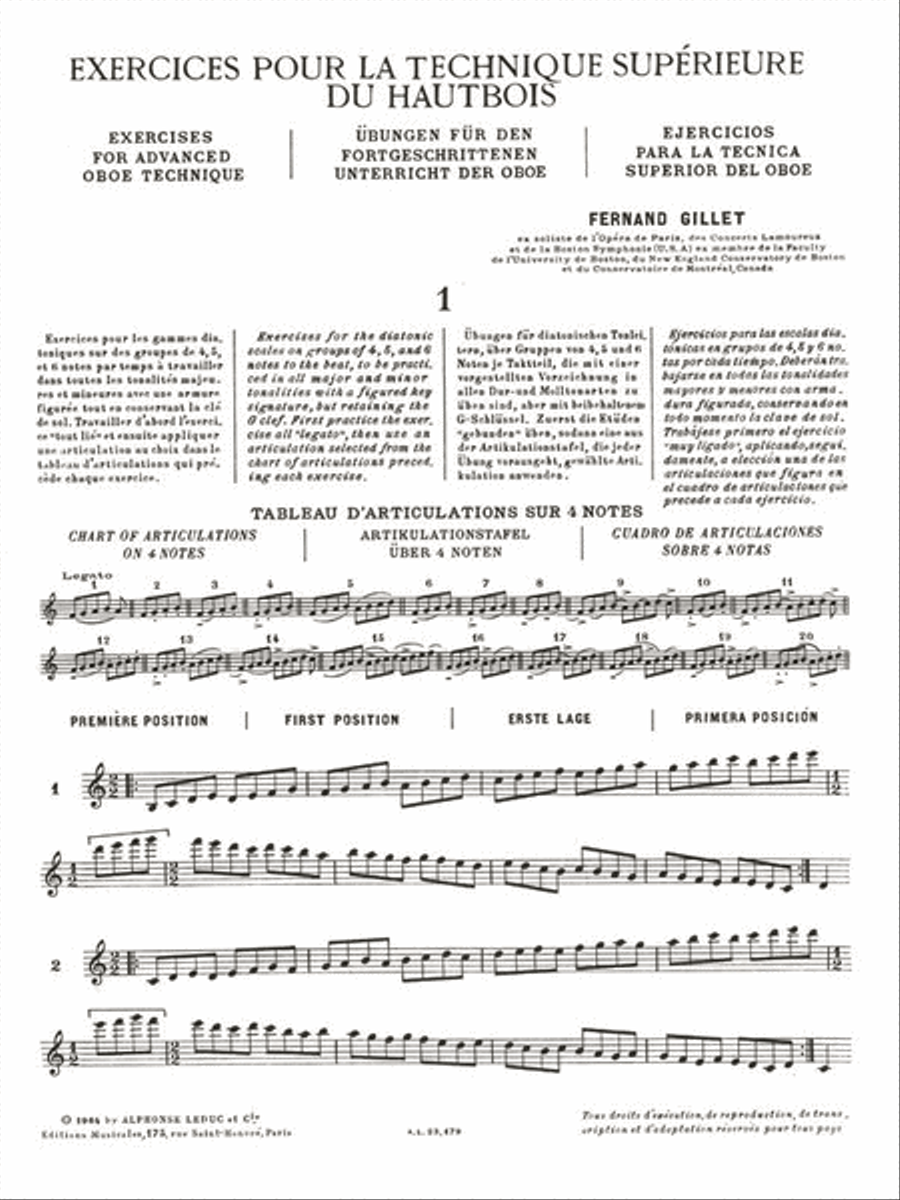 Exercises For Advanced Oboe Technique Oboe scores gallery preview page 2