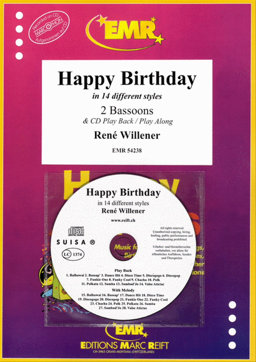 Happy Birthday Bassoon scores gallery preview page 1