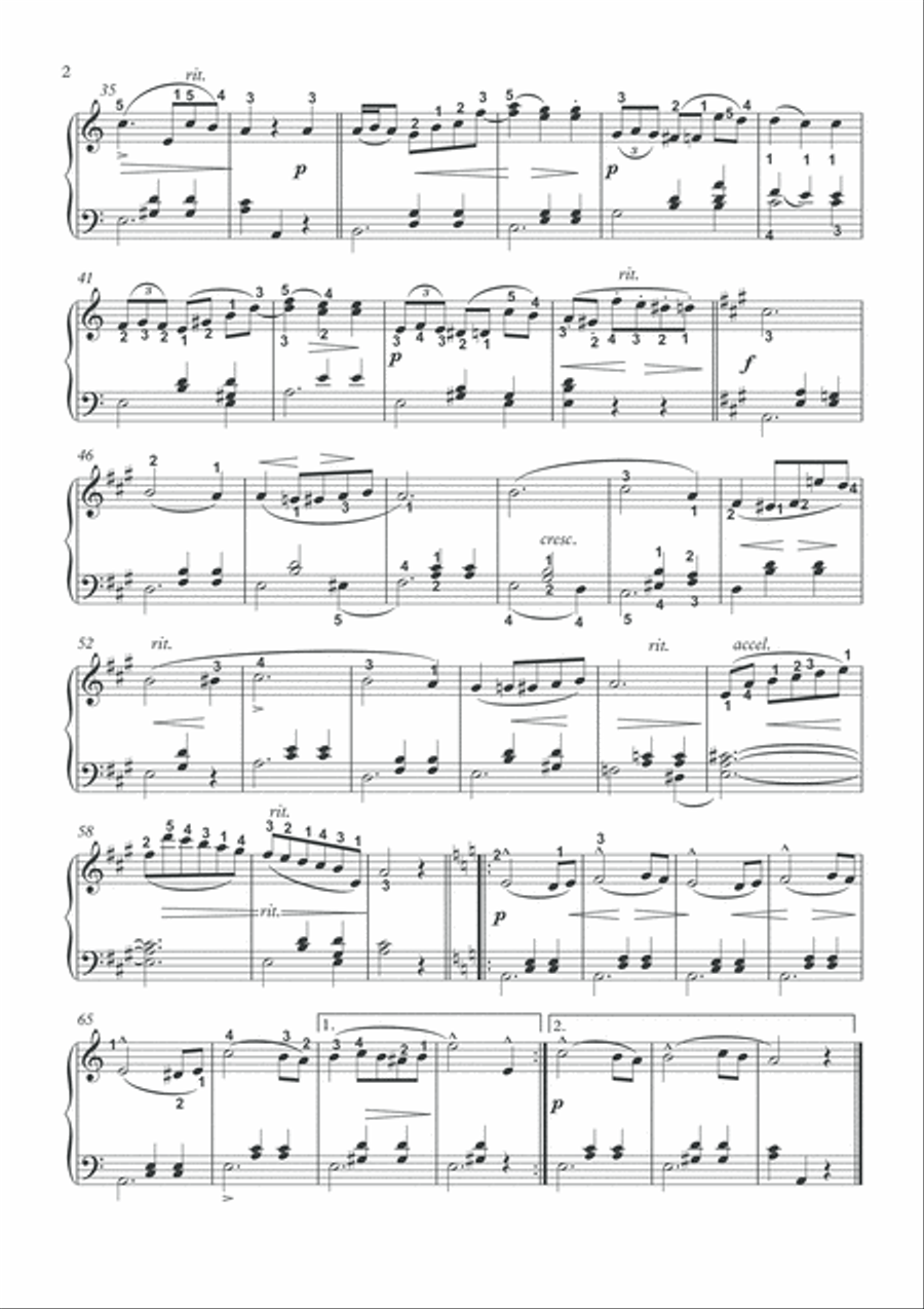 Piano solo pieces of 19th Century II Easy Piano scores gallery preview page 5