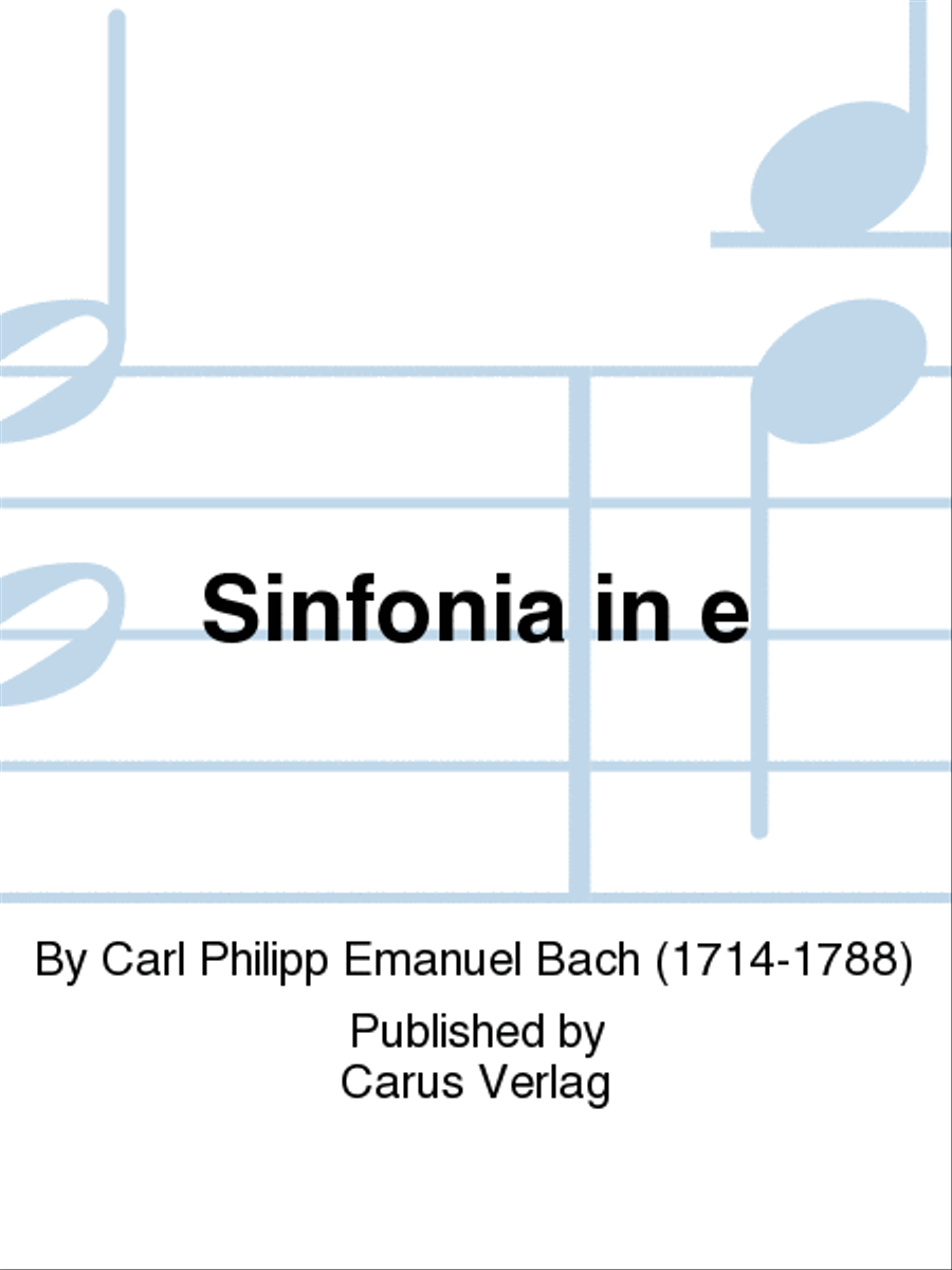 Sinfonia in e