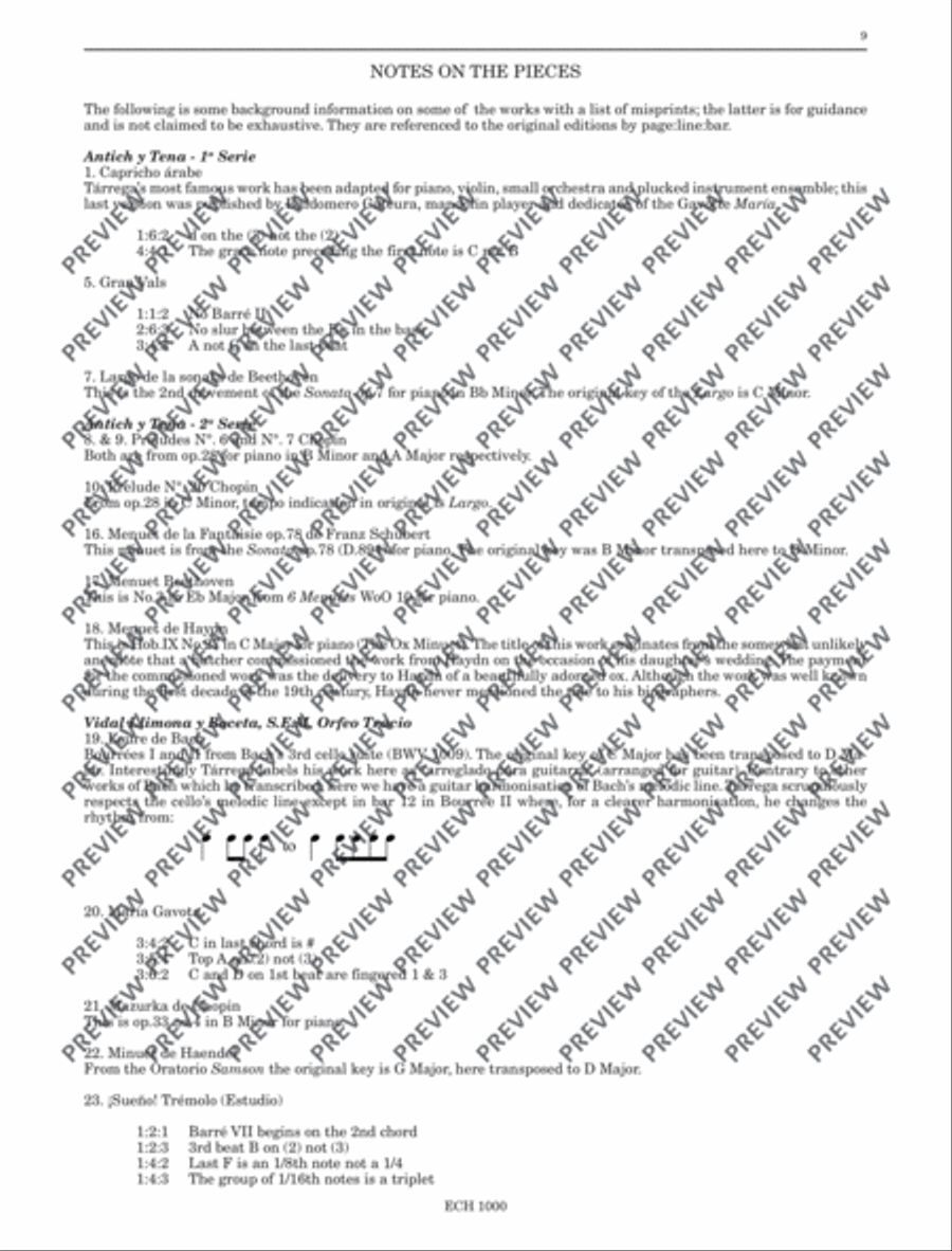 Collected Guitar Works: The Early Spanish Editions Classical Guitar scores gallery preview page 10