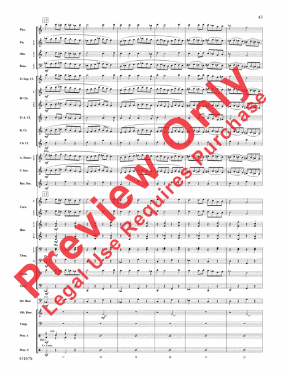 Down to the Sea in Ships (from the NBC TV Film Project 20) Concert Band scores gallery preview page 44
