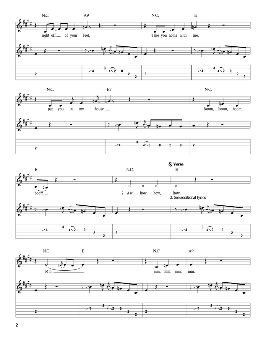 Boom Boom Acoustic Guitar scores gallery preview page 2