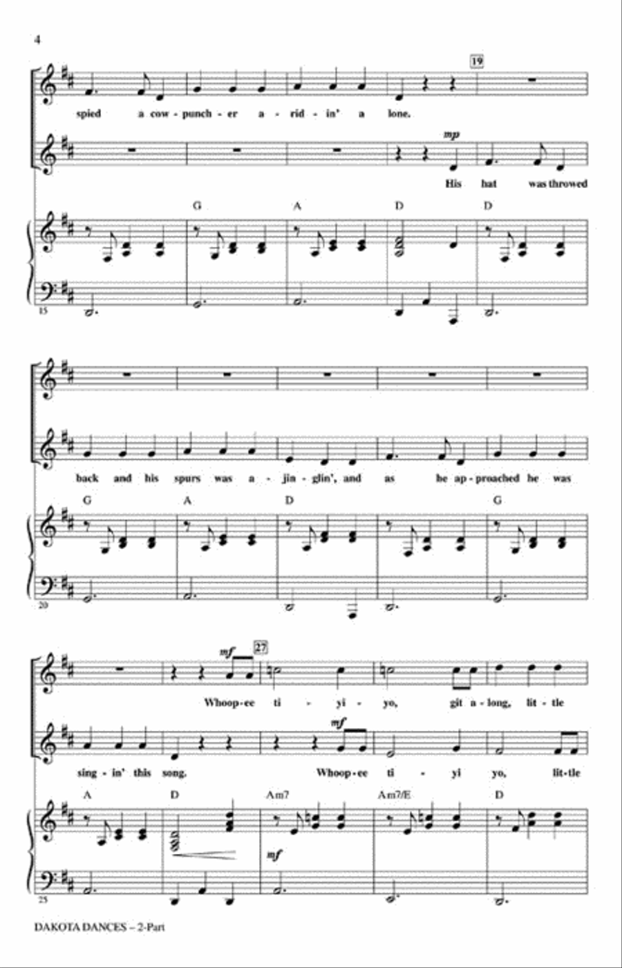 Dakota Dances 2-Part scores gallery preview page 3