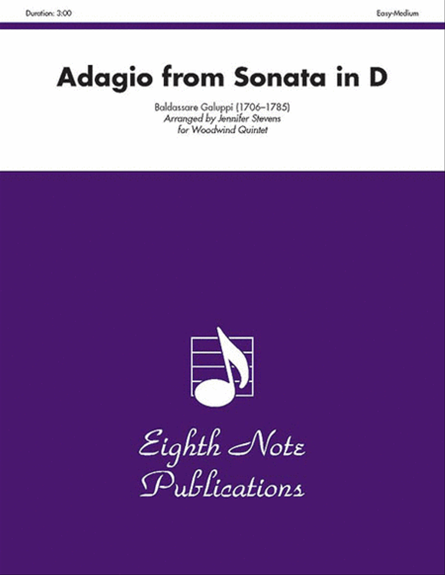 Adagio (from Sonata in D) Woodwind Quintet scores gallery preview page 1